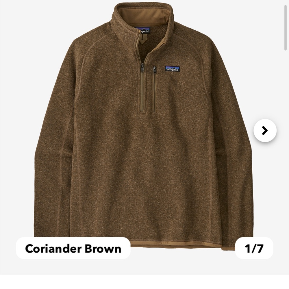 SOLD- Patagonia men’s better sweater 1/4 zip fleece - Picture 11 of 13
